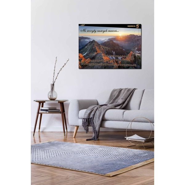 SKARBONKA NA 5 zł - XXL ścienna 70x50 cm TATRY - 1000 zł