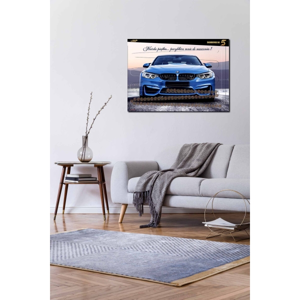 SKARBONKA NA 5 zł - XXL ścienna 70x50 cm SAMOCHÓD BMW - 1000 zł